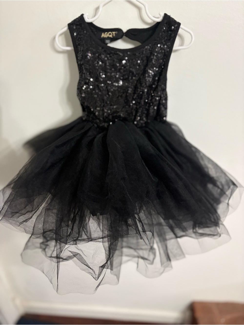 Black Sequin Tulle Girls' Costume Dress Size 4T